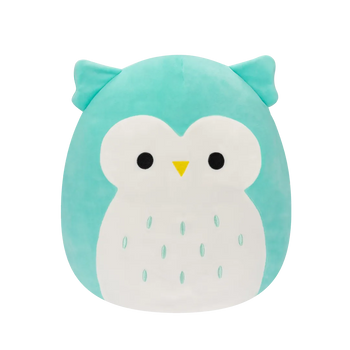 Squishmallows Winston el Búho verde turquesa, 20 cm