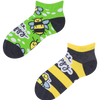 Calcetines tobilleros alegres para niños Abeja feliz