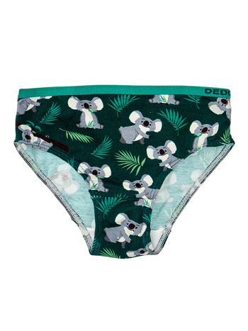 Bragas alegres para niña Koala y hojas