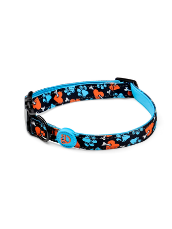 Collar para perro Corazones y patas