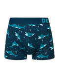 Bóxeres de pierna corta para hombre Tiburón azul