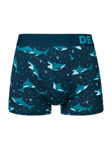 Bóxeres de pierna corta para hombre Tiburón azul