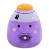 Squishmallows Kensington, la Botella de Poción Violeta Fluorescente con Etiqueta, 20 cm