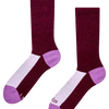 Calcetines de alpaca Burdeos y violeta