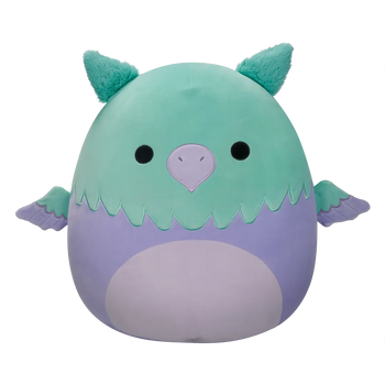 Squishmallows Minerva la Grifo Aqua y Morada, 30 cm