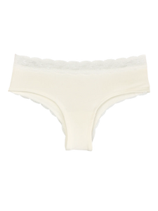 Braguitas hípsters de encaje para mujer Blanco puro