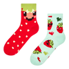 Calcetines de deporte alegres Fresas pixeladas