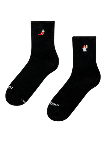 Calcetines acanalados de media caña Hot Seat