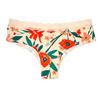 Bragas con encaje para mujer Jardín de amapolas