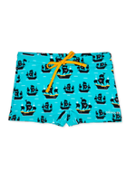 Bermudas alegres elásticas infantiles Barco pirata