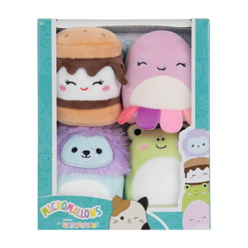 Squishmallows Micromallows Pack de 4 - Wendy, Jeanne, Carmelita, Lucia