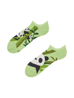 Calcetines sneakers alegres Pandas y bambú
