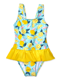 Bañador alegre de niña Limones de verano