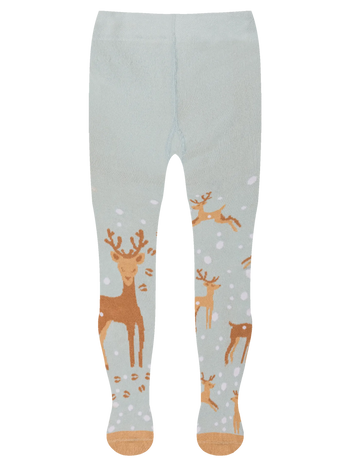 Medias infantiles alegres Reno en la nieve