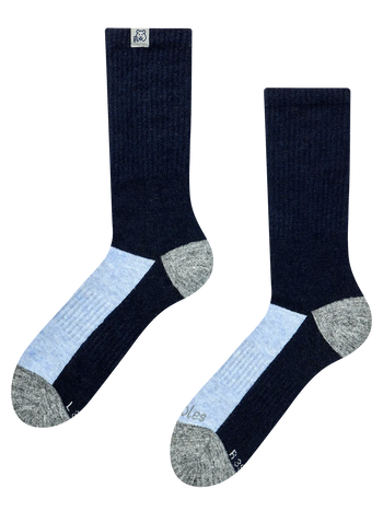 Calcetines de alpaca Azul claro y oscuro