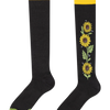 Calcetines alegres hasta la rodilla Girasoles de medianoche