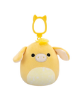 Squishmallows Clip-On Gavyn el Burro Amarillo, 9 cm