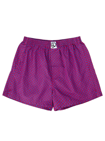Calzoncillos estampados para hombre Azul y magenta