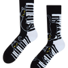 Calcetines alegres Gato pianista