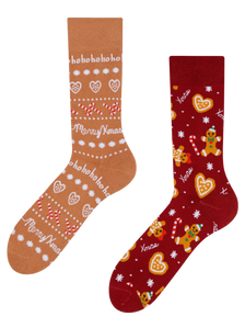 Calcetines de invierno alegres Pan de jengibre