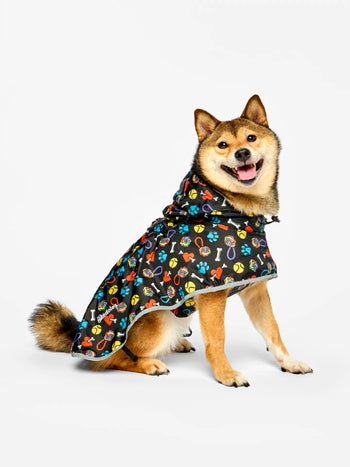 Impermeable para perro Corazones y patas