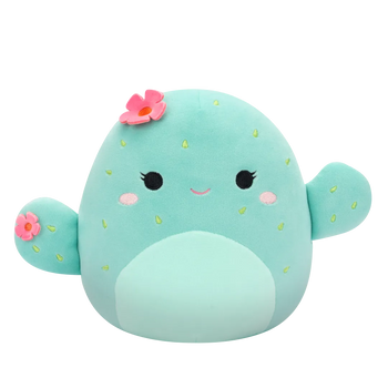 Squishmallows Graciela el Cactus Barril con Flores Rosas, 20 cm