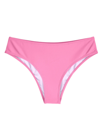 Bragas de bikini de cintura media Rosa caramelo