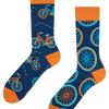 Calcetines alegres Bicicleta naranja