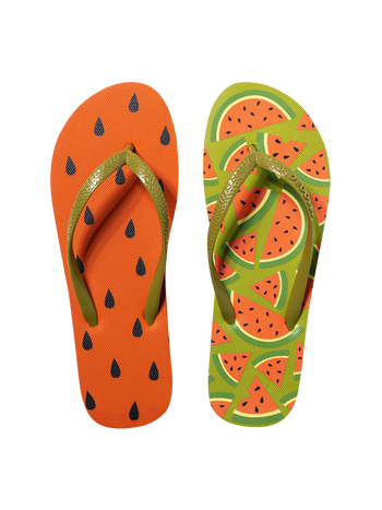 Chancletas alegres Sandía fresca