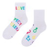 Calcetines de deporte alegres Amor y respeto