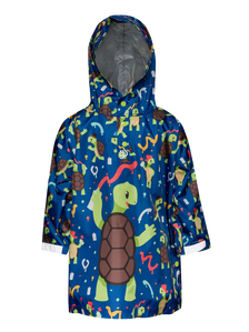 Impermeable infantil alegre Tortuga artista