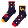 Calcetines de deporte alegres Gusano feliz