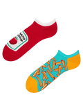 Calcetines sneakers alegres Patatas fritas con kétchup