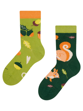 Calcetines infantiles alegres Ardilla