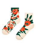 Calcetines de deporte alegres Jardín de amapolas