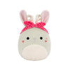 Squishmallows Coralie la Lebrílope Crema con Barriga Peluda, 20 cm