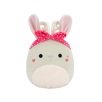 Squishmallows Coralie la Lebrílope Crema con Barriga Peluda, 20 cm