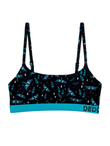 Bralette de modal para mujer Libélulas en la noche