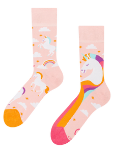 Calcetines alegres Unicornio en las nubes