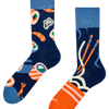 Calcetines alegres de bambú Sushi y ramen