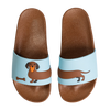 Chanclas infantiles alegres Perro salchicha largo