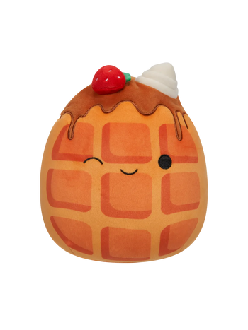 Squishmallows Weaver, el Gofre con Fresa y Nata, 20 cm