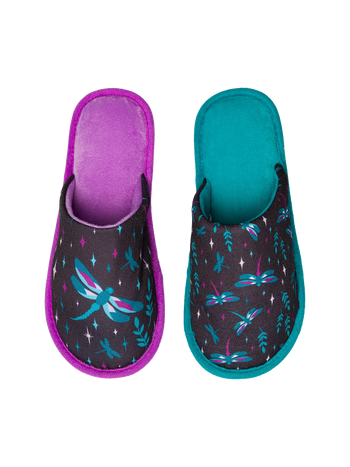 Pantuflas alegres Libélulas en la noche