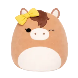 Squishmallows Tomar, el caballo marrón guiñando un ojo, 13 cm