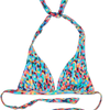 Top triangular alegre de bikini Mosaico de colores
