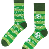 Calcetines alegres de bambú Campo de futbol