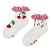 Calcetines Cutecore para niña Picnic con cerezas