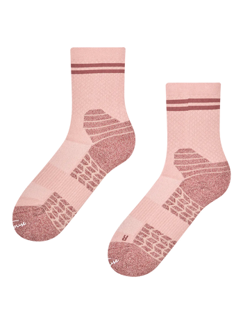 Calcetines de senderismo para mujer, rosa