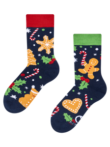 Calcetines infantiles de invierno Galletas de jengibre y dulces
