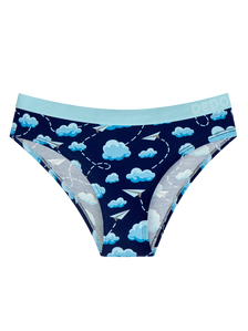 Bragas de modal para mujer Nubes y aviones de papel